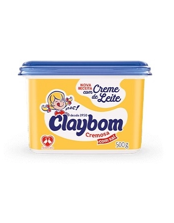 Margarina Cremosa Com Sal Claybom 500g
