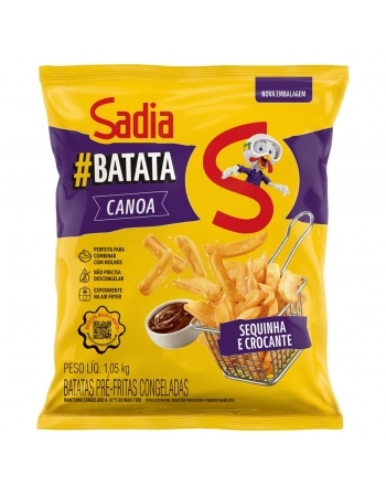 Batata Canoa Congelado Sadia 1,05Kg