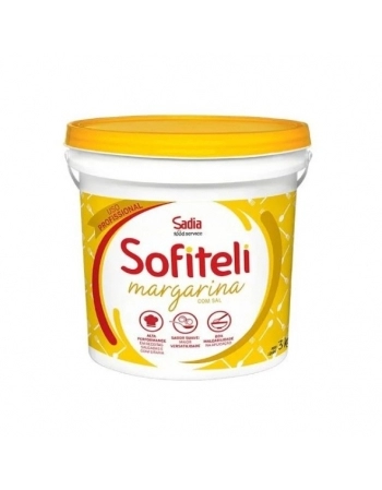 Margarina Com Sal 75% De Lidípio Sofiteli Balde 3Kg