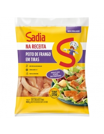 Peito De Frango Em Tiras Sem Pele E Osso Sadia Na Receita 400g