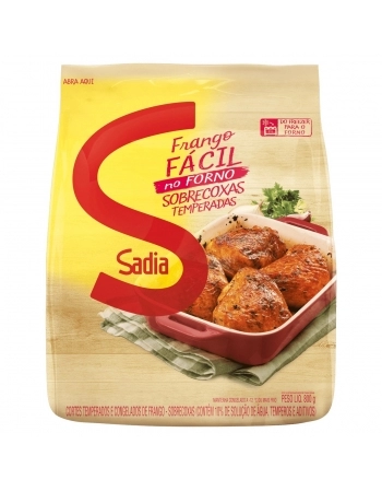 Sobrecoxa De Frango Temperada Frango Fácil Sadia 800g