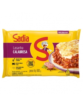 Lasanha Calabresa Sadia 600g