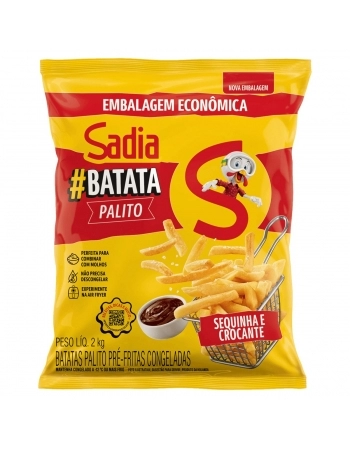 Batata Palito Congelada Sadia 2Kg