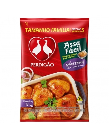Sobrecoxa De Frango Com Osso Assa Fácil Perdigão 1,2Kg