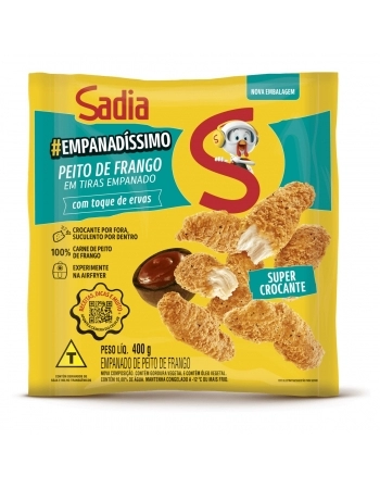 Peito De Frango Empanadíssimo Temperado Sadia 400g