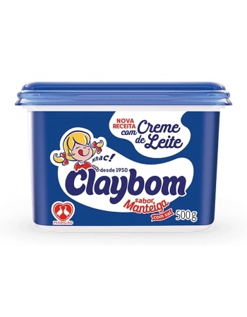 Margarina Sabor Manteiga Com Sal Claybom Pote 500g
