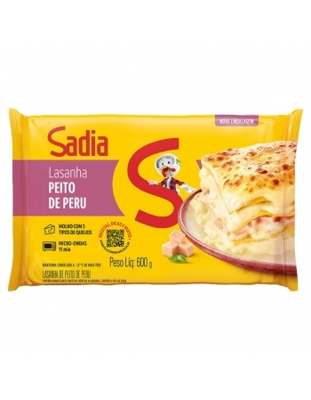 Lasanha Peito De Peru Sadia 600g