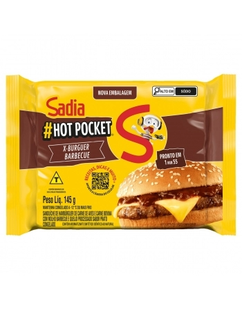 Hot Pocket Sadia X-Burguer Barbecue 145g