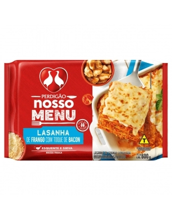 Lasanha Frango Com Bacon Perdigão 600g
