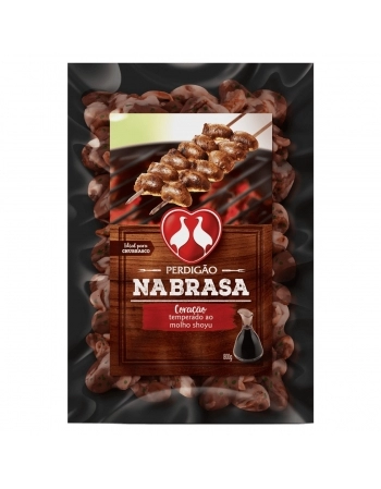 Coração De Frango Temperado Shoyu Perdigão Na Brasa 800g