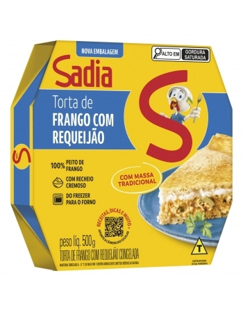 Torta Frango E Requeijão Sadia 500g
