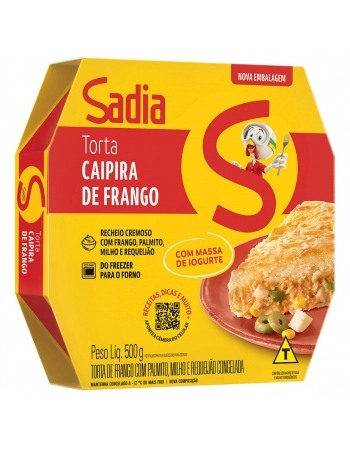 Torta Caipira De Frango Sadia 500g