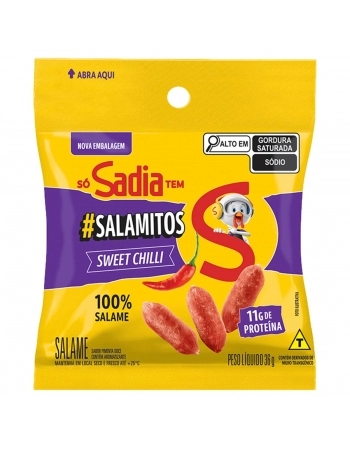 Snack Salamitos Sweet Chilli Sadia 36g