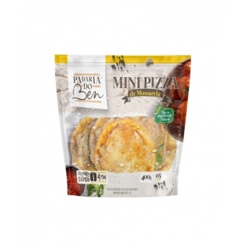 Pizza Mussarela Mini Pré Assado Padaria Do Ben 400g