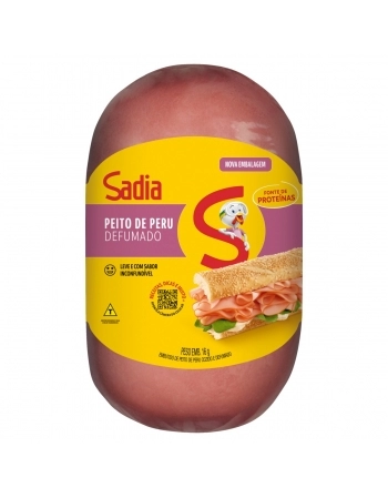 Peito De Peru Defumado Sadia 2,6Kg