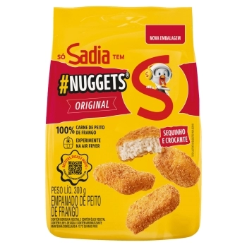 Nuggets De Peito De Frango Tradicional Sadia 300g
