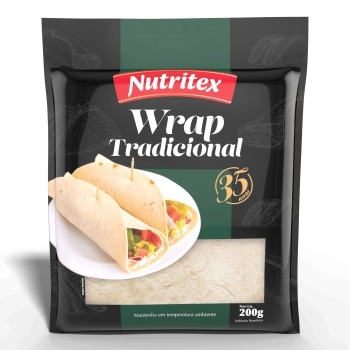 Tortilha Wrap Tradicional 200g Nutritex