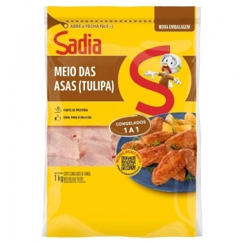 Meio Da Asa De Frango Tulipa Sadia 1Kg
