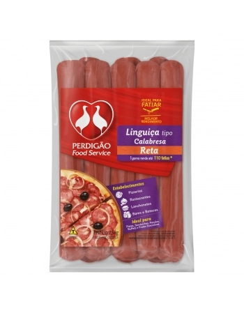 Linguiça Tipo Calabresa Reta Defumada Perdigão 2,5Kg