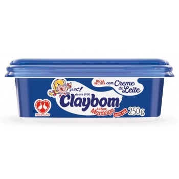 Margarina Sabor Manteiga Com Sal Claybom Pote 250g