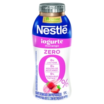 Iogurte Desnatado Morango Zero Lactose Nestlé 170g
