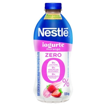 Iogurte Desnatado Morango Zero Lactose Nestlé 1,15Kg