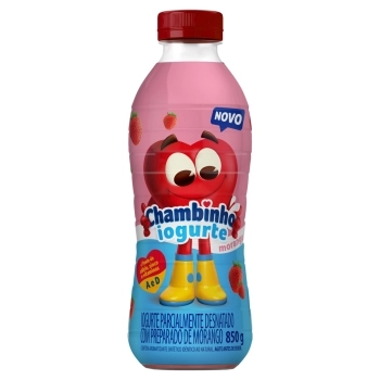 Chambinho Iogurte Desnatado Morango 850g
