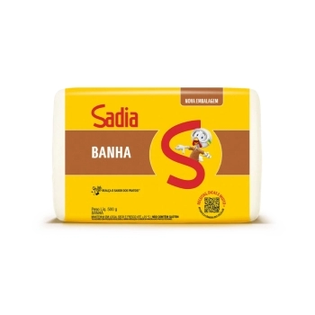 Banha Refinada Sadia 500g