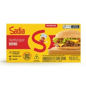 Hamburguer Bovino Sadia 672g