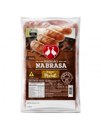 Linguiça De Pernil Suíno Perdigão Na Brasa 5Kg