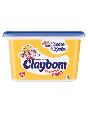 Margarina Cremosa Com Sal Claybom 1Kg