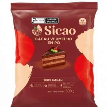 Cacau Em Pó Vermelho Sicao 100% 500g