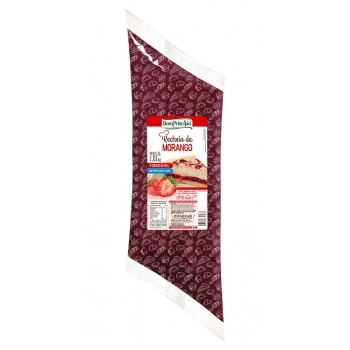 Recheio De Frutas Morango Forneável Bisnaga Bom Princípio 1,01Kg